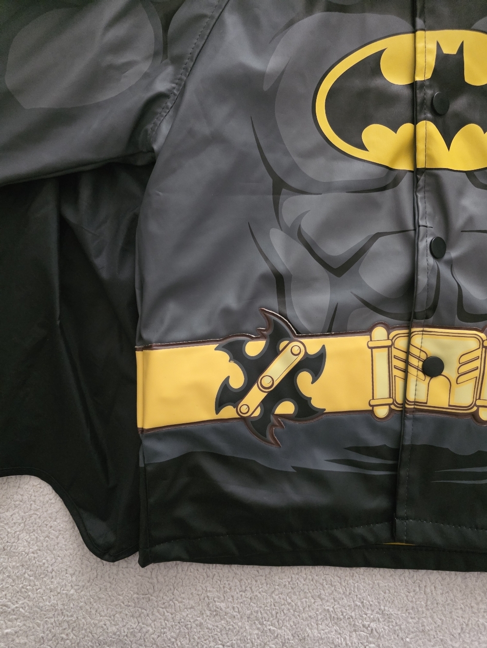 Western Chief Batman Everlasting Raincoat, Toddler Size 4T, GUC - Black - Picture 2 of 14